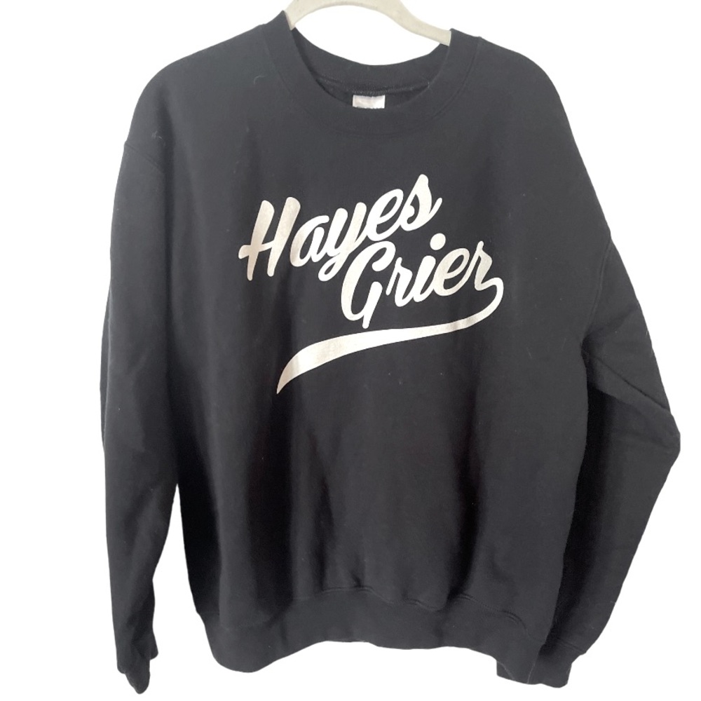 Gildan Black Hayes Grier Crewneck Sweatshirt‎ M